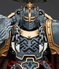 Warhammer The Horus Heresy Action Figure 1/18 Space Wolves Legion Praetor con Ascia Energetica e Scudo da Combattimento 12 cm Joy Toy