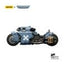 Warhammer 40,000 Action Figure Raider-pattern Combat Bike Space Wolves con Bolt Rifle Gemelli 22 cm Joy Toy