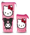 Sanrio Astuccio Playful Pink - Portamatite verticale con zip, 17x11,5x7 cm, Karactermania