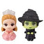 Wicked Look Up Statue in PVC Elphaba e Glinda 11 cm con Mini Pochette Megahouse