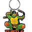 Tartarughe Ninja Portachiavi a Clip in PVC Soft Touch Michelangelo - Monogram Int.