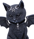 Statuetta Cult Cuties Malpuss Gatto Alato con Teschi e Pentagrammi Nemesis Now 10 cm