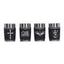 Set di 4 bicchierini Ozzy Osbourne Prince of Darkness, 9 cm, Nemesis Now