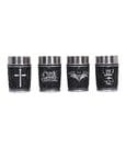 Set di 4 bicchierini Ozzy Osbourne Prince of Darkness, 9 cm, Nemesis Now