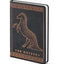 Diario The Odyssey con Cavallo di Troia, copertina in similpelle nera, 15,2 x 21,6 cm, Noble Collection