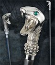 Harry Potter - Bastone da passeggio di Lucius Malfoy con bacchetta nascosta - Noble Collection