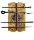 Harry Potter Collezione Bacchette dei Malandrini - Set di 4 con mappa espositiva, Noble Collection