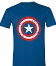 Marvel T-Shirt Captain America Cracked Shield Taglia M