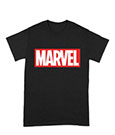 Marvel T-Shirt Logo Taglia M - Maglietta Ufficiale 100% Cotone