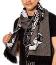 Sciarpa Harry Potter Dark Arts Spell Lunga Grigia - CID