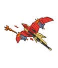 Mighty Morphin Power Rangers Thunderzord Action Figure Firebird - Playmates