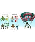 Tartarughe Ninja Action Figure Classiche 4 Pezzi con Paracadute - Playmates