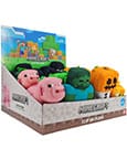 Minecraft Clip-on Peluche Portachiavi 13 cm - Espositore da 18 Pezzi PMI