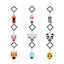 Minecraft Portachiavi Profumati Serie 4 – Blind Box Assortimento da 24