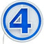 Lampada a LED Fantastic Four Logo Marvel Paladone