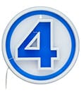 Lampada a LED Fantastic Four Logo Marvel Paladone