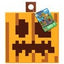 Lanterna Zucca Jack O' Lantern Minecraft con Luce, 23 cm, Paladone