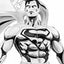 Statua Superman Man of Steel in PVC 1/8 SDCC 2024 versione bianco e nero 36 cm PureArts
