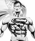 Statua Superman Man of Steel in PVC 1/8 SDCC 2024 versione bianco e nero 36 cm PureArts