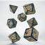Q Workshop Call of Cthulhu 7th Edition Set di 7 Dadi Blu-Verde e Oro
