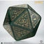 The Hobbit Spindown Jumbo D20 Dado TCG Verde Smeraldo Q Workshop