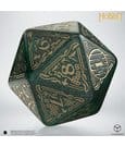 The Hobbit Spindown Jumbo D20 Dado TCG Verde Smeraldo Q Workshop