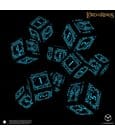 Il Signore degli Anelli: Set di 10 Dadi D6 Moria (Bagliore nel Buio) - Q Workshop