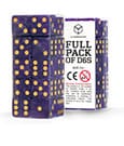 Set di dadi Q Workshop Full Pack D6 Shimmering Purple, 20 dadi a 6 facce