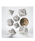 The Witcher Set Dadi Geralt di Rivia Lupo Bianco (7 dadi + moneta) Q Workshop