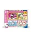 Hello Kitty Puzzle 4-Pack Let's Go, Hello Kitty! (4x100 Pezzi) Ravensburger