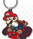 Portachiavi in gomma Mario Kart Drift 6 cm - Super Mario