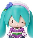 Character Vocal Series 01: Hatsune Miku Fuwa Petit Chibi Figure - Hatsune Miku x Love and Berry Dress Up and Dance! Sparkly Purple 8 cm - Sega