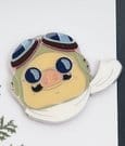 Magnete Porco Rosso con Marco - Benelic Studio Ghibli