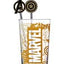 Marvel Bicchiere in Vetro con Cannuccia Metallica Avengers 485 ml