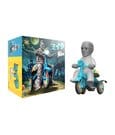 Universal Monsters Super Cycles Veicolo La Mummia di Super7 (Grigio Chiaro con Trike Blu)