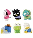 Sanrio Twinchees Minifigure Hapidanbui Hoodie 5 cm - Display da 24 pezzi (Takara Tomy)