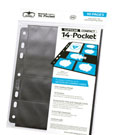Ultimate Guard 14-Pocket Supreme Compact Pages Standard + Mini American (10) - Nero
