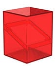 Ultimate Guard Boulder 100+ Clear Ruby - Portadeck trasparente per 100 carte doppie