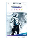 Ultimate Guard Comic Bags Resealable Silver Size (100) - Custodie per Fumetti
