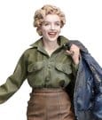 Marilyn Monroe in uniforme militare, modellino in plastica scala 1/8 da 26 cm, X-Plus