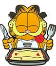 Spilla Garfield Disco Garfield Cena Lasagna 5 cm - Youtooz