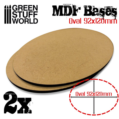 MDF Bases - Oval 92x120mm