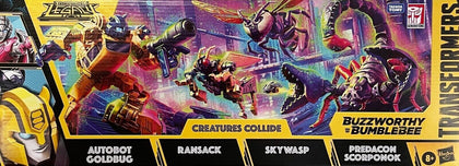 Hasbro - Transformers Generations Legacy - Buzzworthy Bumblebee Action Figur 4-pack Creatures Collide