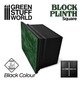 Square Top Display Plinth 10x10cm - Black