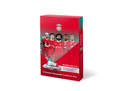 Topps - Chrome - Liverpool Set 2023/24 – Box da 16 Bustine da 4 carte