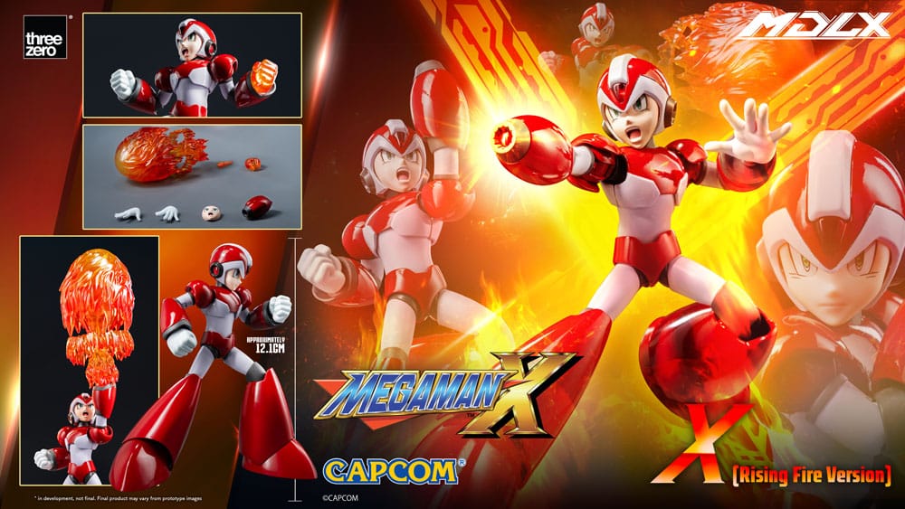Mega Man X MDLX Action Figure X (Rising Fire Version) 12 cm ThreeZero