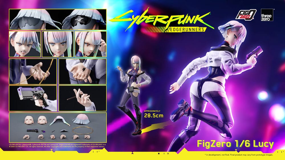 Cyberpunk: Edgerunners Action Figure FigZero 1/6 Lucy 29 cm ThreeZero