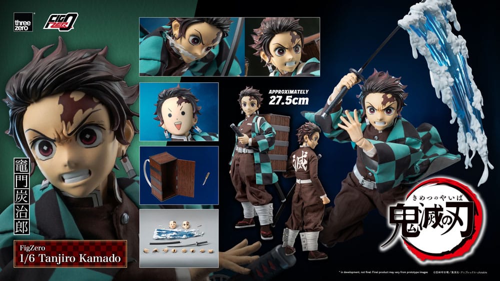 Demon Slayer: Kimetsu no Yaiba FigZero Action Figure 1/6 Tanjiro Kamado 27 cm - ThreeZero