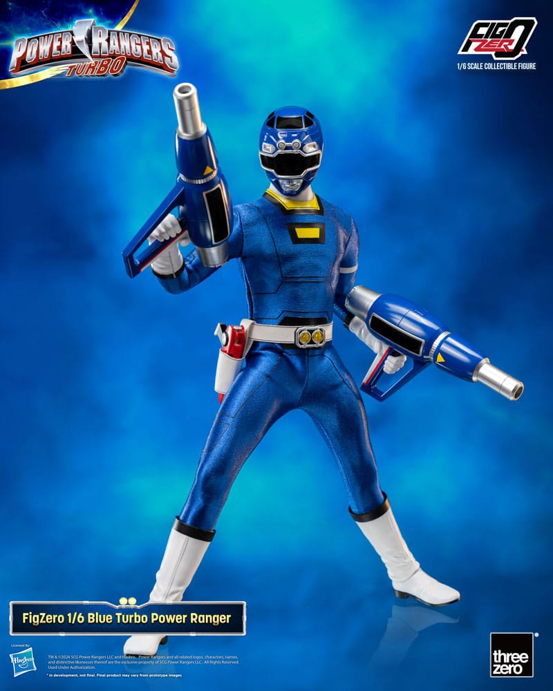 Power Rangers Turbo FigZero Blue Turbo Power Ranger 1/6 Action Figure 30 cm ThreeZero