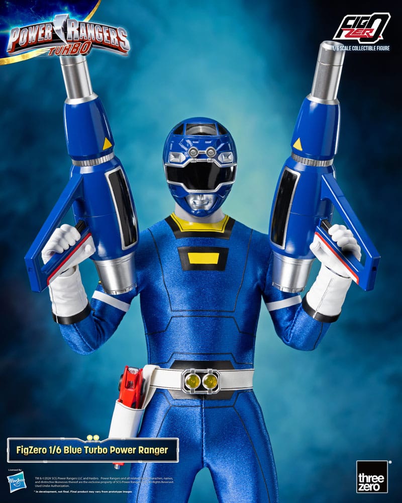 Power Rangers Turbo FigZero Blue Turbo Power Ranger 1/6 Action Figure 30 cm ThreeZero